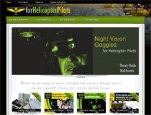 Tablet Screenshot of forhelicopterpilots.com
